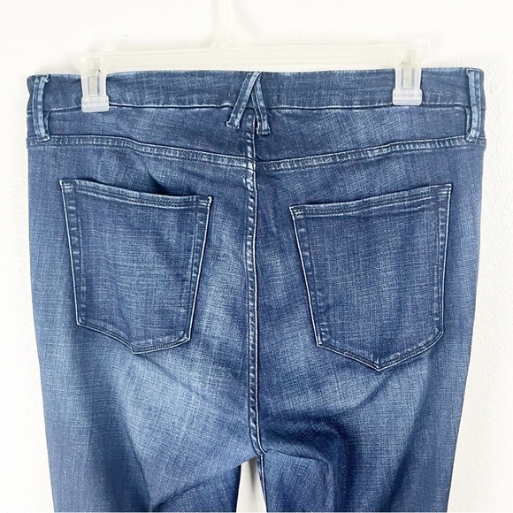 GOOD AMERICAN Good Legs Blue Five Pockets Whiskering High Rise Jeans, Size 16 - Picture 6 of 12